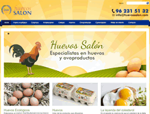 Tablet Screenshot of huevossalon.com